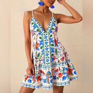 Floral V-Neck Sundress